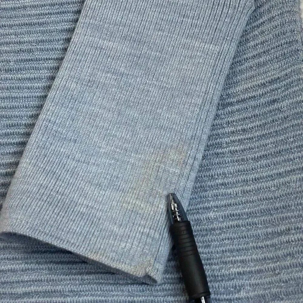 Lululemon Sit In Lotus Merino Wool Cardigan Sweater Heather Starlight Blue